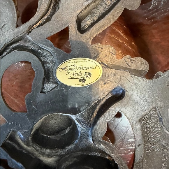 Vintage Homco Gold Ornate 5-Arm Wall Sconce - Hollywood Regency Decor - Picture 3 of 3